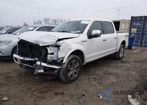 2016 Ford F-150 Platinum z USA, uszkodzony, nr VIN 1FTEW1EF1GFA43163